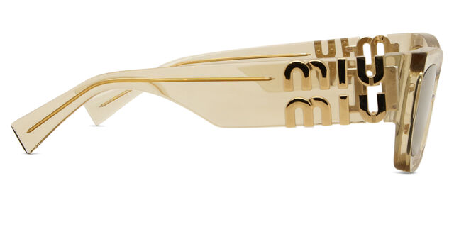 Miu Miu MU09WS 11T40F Cat Eye Transparent Sand Brown  display picture 1