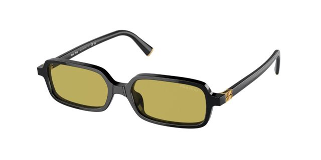 Miu Miu MU11ZSF Asian Fit 16K07O Rectangle Black Sunglasses  display picture 1