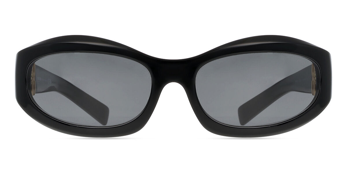 MIU MIU オハルフレムサンクラス 0MU14ZSF 16K08Z61 MU14ZS sunglasses Black | SmartBuyGlasses US