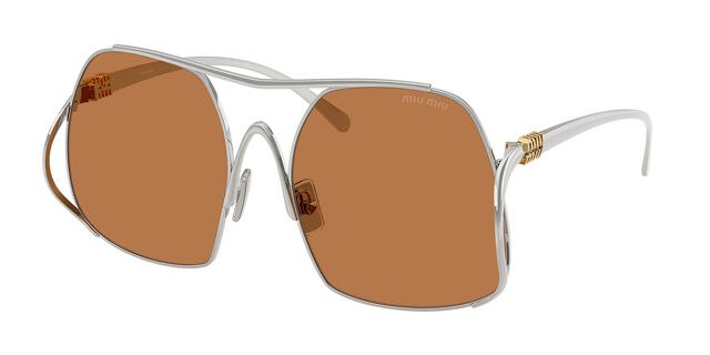 Miu Miu MUA55S 1BC90Q Pilot Silver Sunglasses  display picture 1