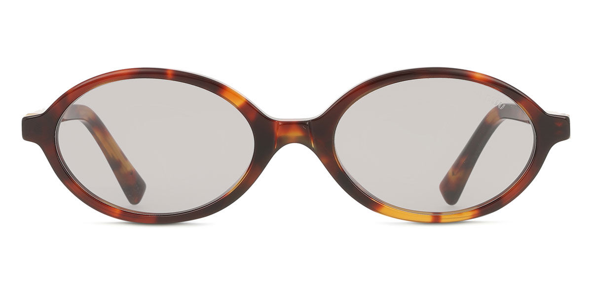 Miu Miu ブラウンラウンド型サングラス MIU MIU - 新品 miumiu ミュウミュウ サングラス ラウンドの通販