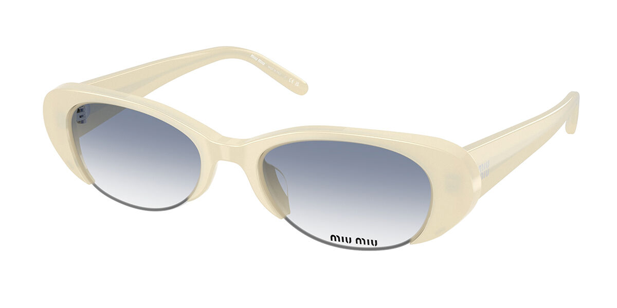 Miu Miu MUC05SU 22Q80O Men's Sunglasses White Size 52