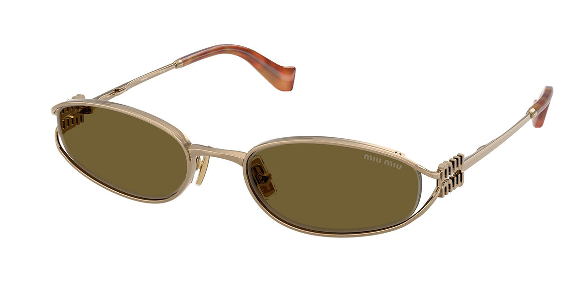 Miu Miu MUC51S 7OE09Z Men's Sunglasses Gold Size 54