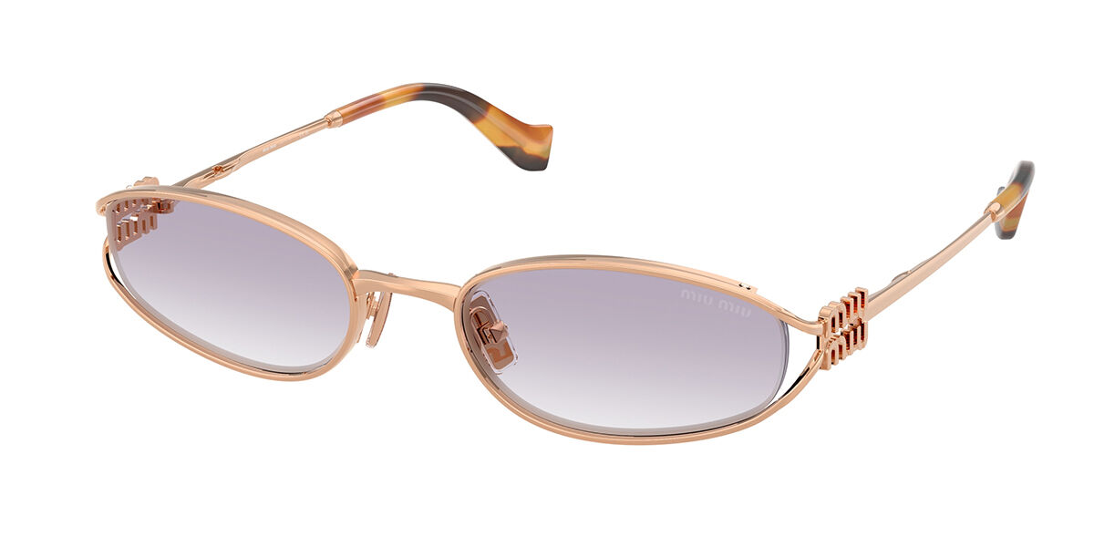 Miu Miu MUC51S ZVF04O Men's Sunglasses Gold Size 54