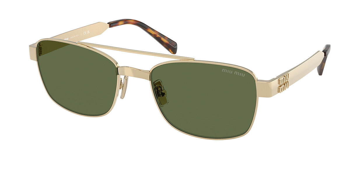 Miu Miu MUC52S ZVN71A Men's Sunglasses Gold Size 56