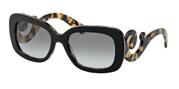 Prada PR 27OS MINIMAL BAROQUE NAI0A7 Sunglasses Black | SmartBuyGlasses UK