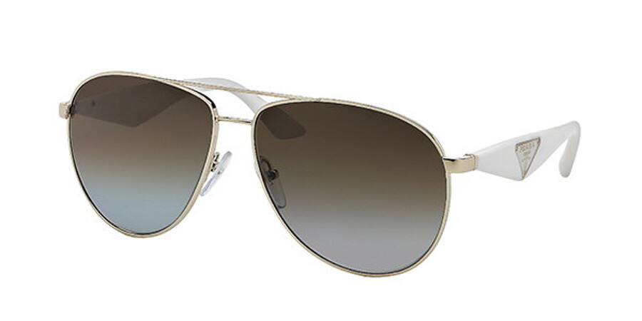 Prada PR 53QS TRIANGLE Polarized ZVN6E1 Sunglasses Gold | SmartBuyGlasses  India