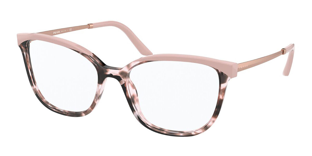 prada pink tortoise shell glasses