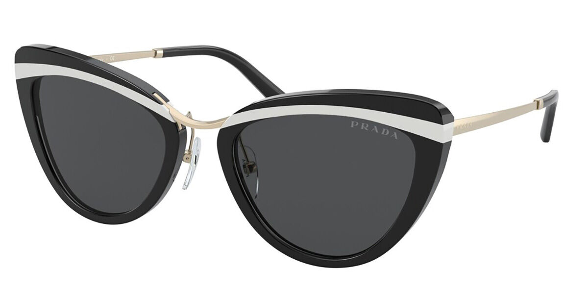 Prada PR 25XS YC45S0 Sunglasses Black White VisionDirect Australia