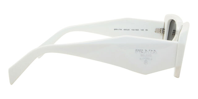 NEW (no tags) Prada White Women’s Symbole Pr 17ws (1425s0) Sunglasses Prada PR 17WS Symbole 1425S0 Rectangle Talc White Sunglasses  main image 3
