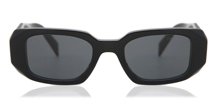 Prada PRS17W 2AU8C1 Prada PR 17WS Symbole 2AU8C1 Rectangle Tortoise Sunglasses  main image 4