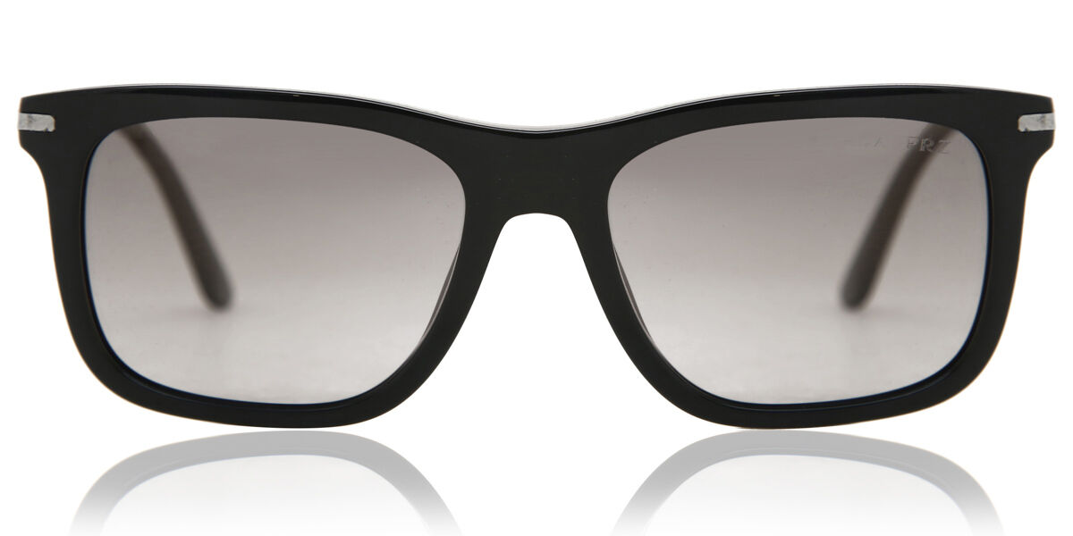 Prada PR 18WS Polarized 1AB09G Sunglasses Shiny Black | SmartBuyGlasses UK