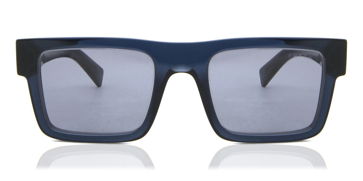 Prada PR 19WS 08Q420 Sunglasses Transparent Blue | VisionDirect Australia