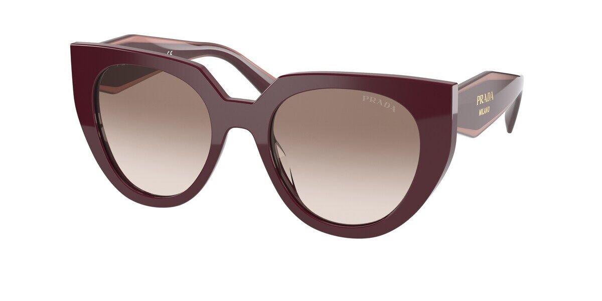 Prada PR 14WS VIY1L0 Sunglasses Garnet Red | VisionDirect Australia