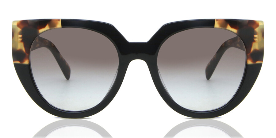 Prada PR 14WS 3890A7 Sunglasses in Black Tortoise | SmartBuyGlasses USA