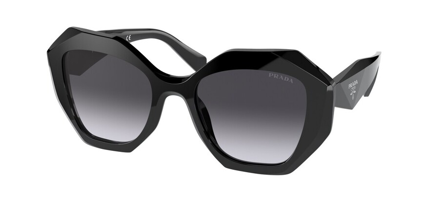 Prada PR 16WSF Symbole Asian Fit 1AB5D1 Sunglasses Black | VisionDirect  Australia