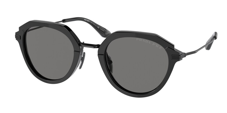 Prada PR 05YS Polarized 1AB5Z1 Sunglasses Black | VisionDirect Australia