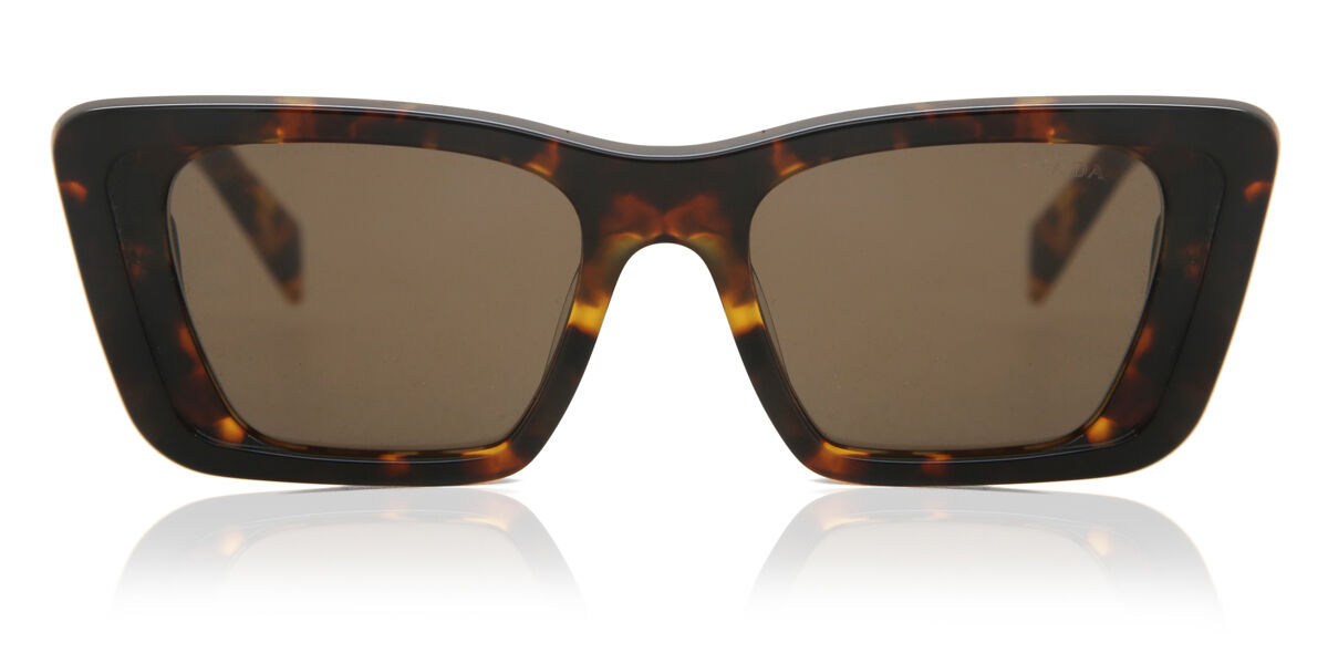 Prada PR 08YS Symbole 1AB5S0 Sunglasses Shiny Black | VisionDirect