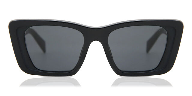 Prada PR 08YS Symbole 1AB5S0 Cat Eye Shiny Black Sunglasses  display picture 1