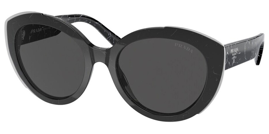 Prada PR 01YS 09V5S0 Sunglasses Black Marble | VisionDirect Australia