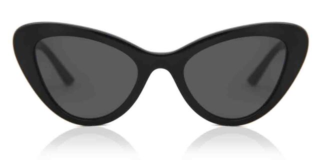 Prada PR 13YS 1AB5S0 Cat Eye Black Sunglasses 