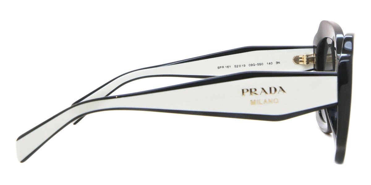 【高級感】PRADAプラダ サングラス PR 16YS Prada PR 16YS S (52 - 19) with Grey lenses and Black frame