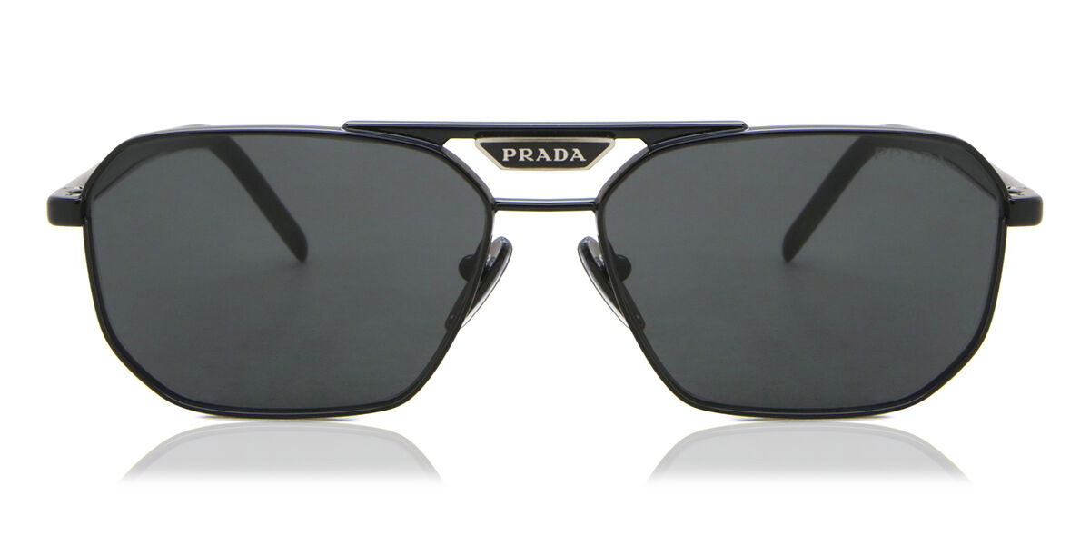 Photos - Sunglasses Prada PR 58YS 1AB5S0 Men's  Black Size 57 