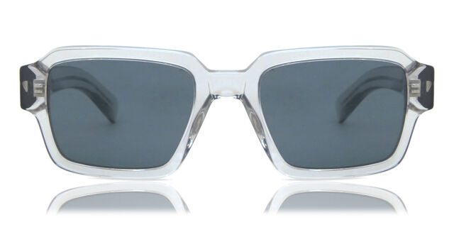 Prada PR 02ZS U430A9 Square Transparent Grey Sunglasses  display picture 1