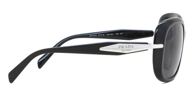 Prada PR 04ZS Polarized 1AB5Z1 Oversized Black Sunglasses  display picture 3