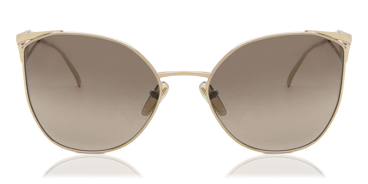 Photos - Sunglasses Prada PR 50ZS Asian Fit ZVN3D0 Women’s  Gold Size 59 