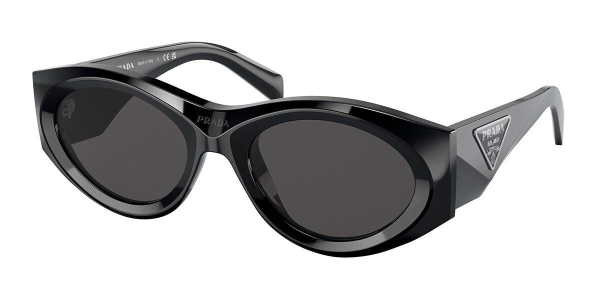 Prada PR 20ZSF Asian Fit 1AB5S0 Schwarze Damen Sonnenbrillen