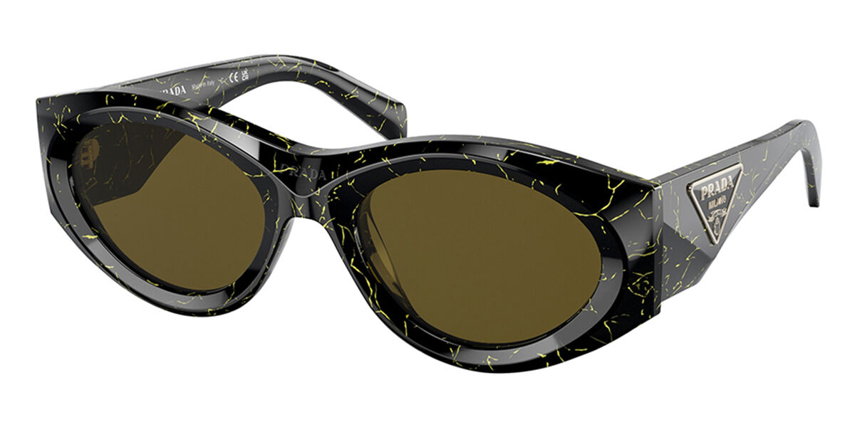 Prada PR 20ZSF Asian Fit 19D01T Schwarze Damen Sonnenbrillen