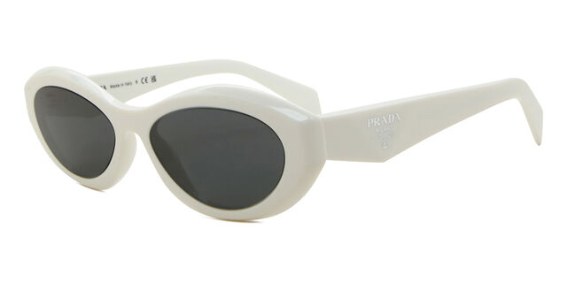 Prada PR 26ZS 17K08Z Oval Talc White Sunglasses  display picture 1