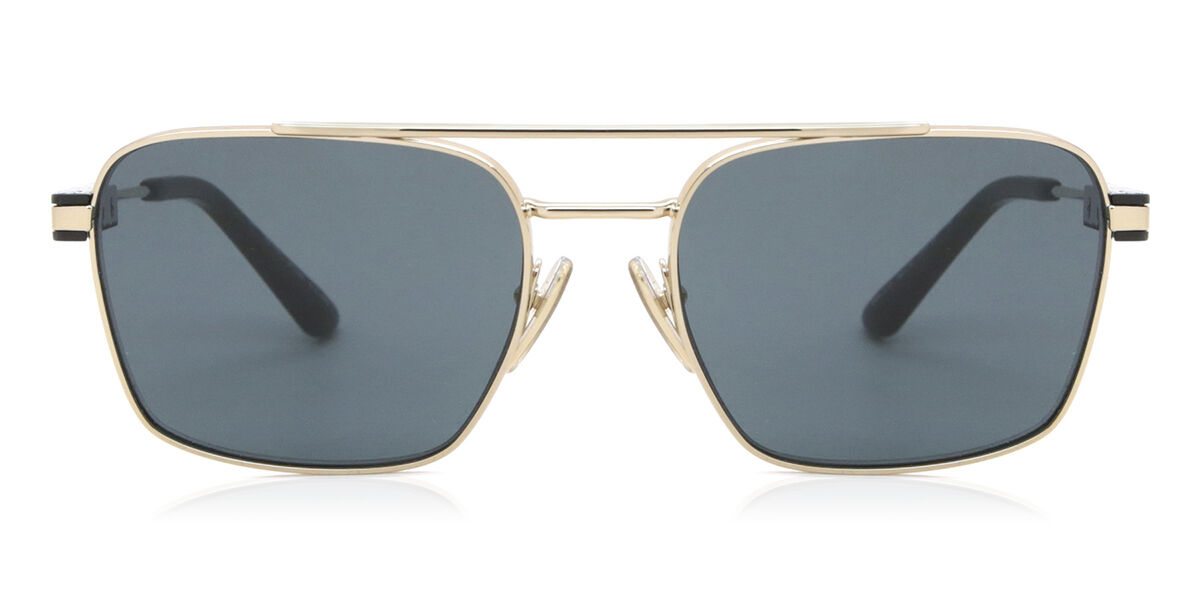 Photos - Sunglasses Prada PR 67ZS ZVN09T Men's  Gold Size 56 