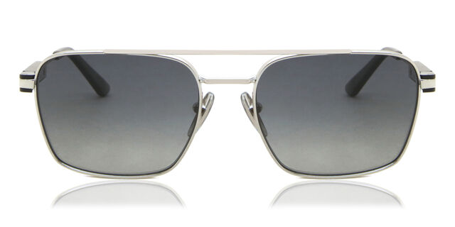 Prada PR 67ZS Polarized 1BC5W1 Pilot Silver Sunglasses  display picture 3