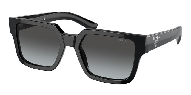 Prada PR 03ZSF Asian Fit 1AB06T Square Black Sunglasses  display picture 1