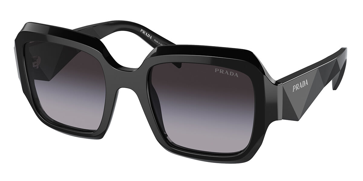 Photos - Sunglasses Prada PR 28ZSF Asian Fit 16K90A Women’s  Black Size 54 