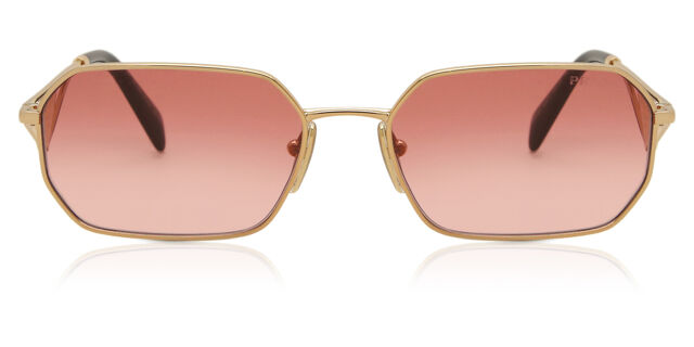 Dorado Lentes Solares Prada PR A51S Gafas De Sol Dorado