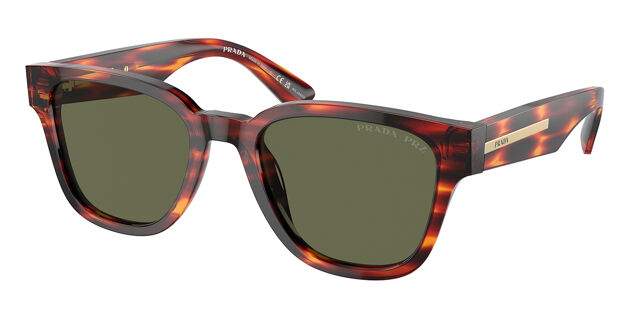 Prada PR A04S Polarized 13O03R Square Red Tortoise  display picture 2