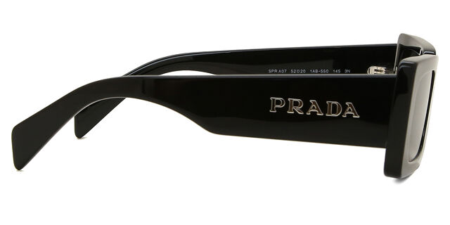 Prada PR A07S 1AB5S0 Rectangle Black Sunglasses  display picture 1