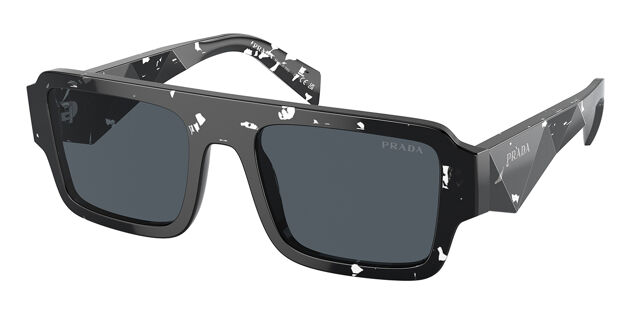 Prada Square Black and Black/Tortoise Prada PR A03VF Asian Fit 15O1O1 Black Tortoise Eyeglasses  main image 4