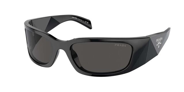 Prada PR A19S 1AB5S0 ブラック サングラス | SmartBuyGlasses JP