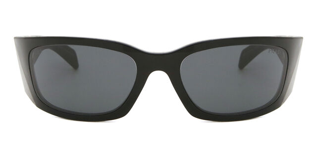 Prada PR A19S 1AB5S0 Wraparound Black Sunglasses  display picture 3