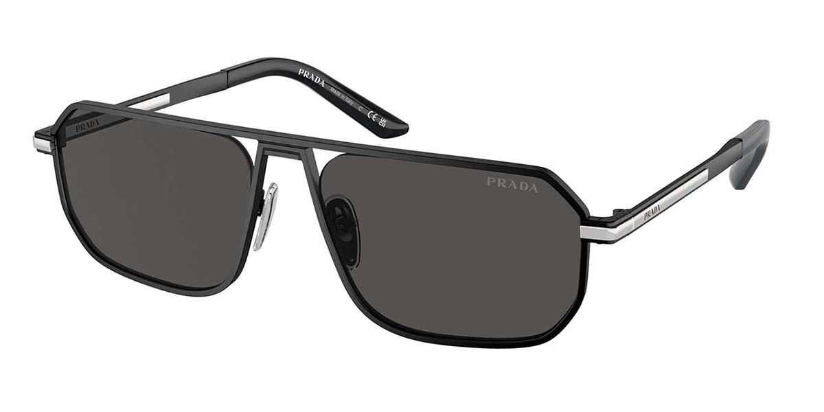 Photos - Sunglasses Prada PR A53S 1BO5S0 Men's  Black Size 59 