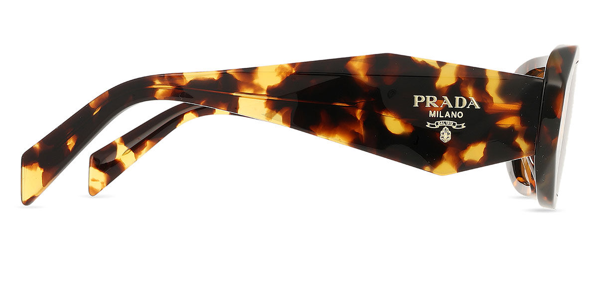 Prada PR 17WSF Asian Fit VAU2Z1 Rectangle Honey Tortoise