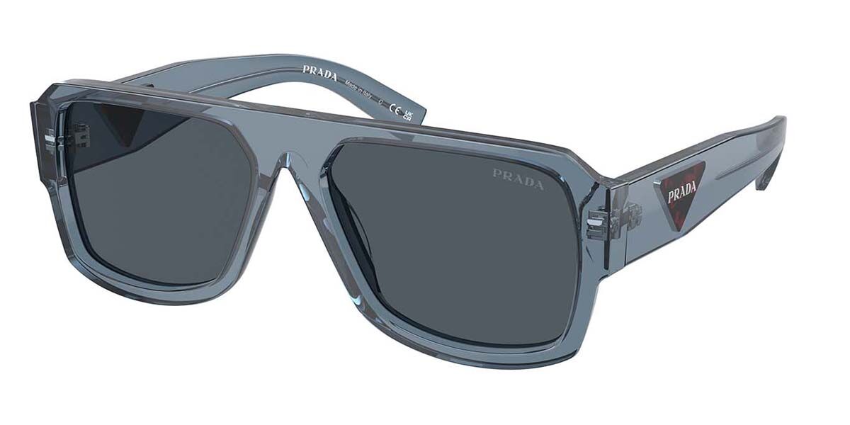 Photos - Sunglasses Prada PR 22YS 19O70B Men's  Grey Size 56 