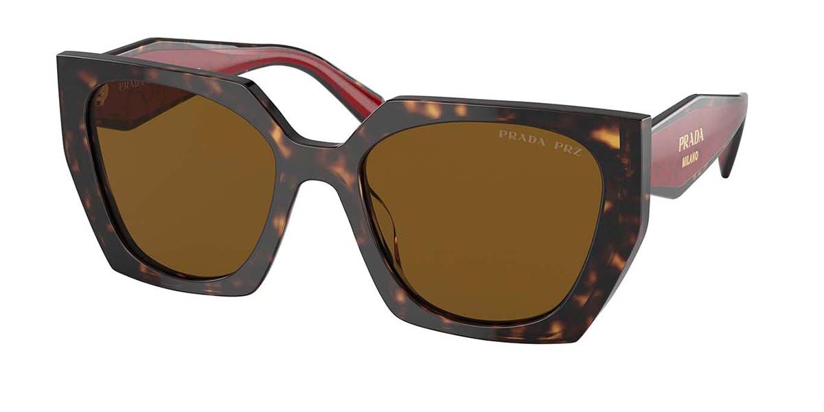 Photos - Sunglasses Prada PR 15WS Polarized 2AU5Y1 Women’s  Tortoiseshell Size 