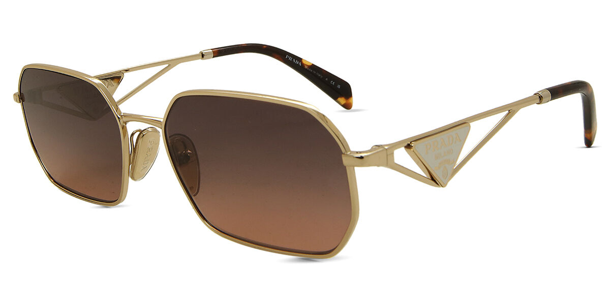 PR A51S óculos de sol Pale Gold | OculosWorld BR
