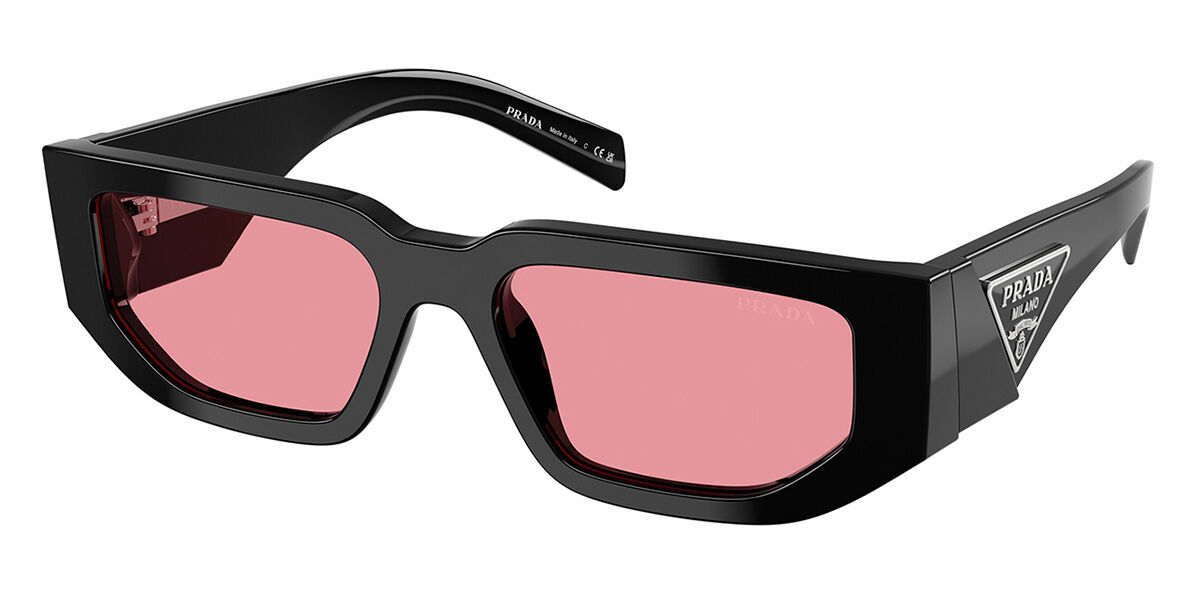 Image of Prada PR 09ZSF Asian Fit 16K30L Óculos de Sol Masculino Pretos BRLPT