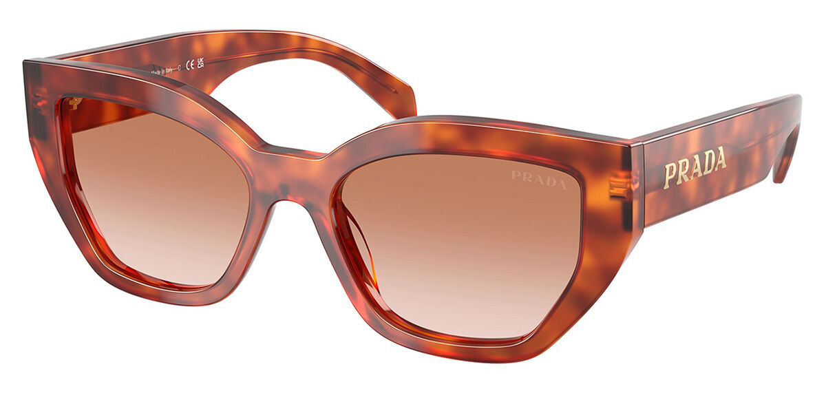 Image of Prada PR A09SF Asian Fit 11P70E Óculos de Sol Feminino Tortoiseshell BRLPT